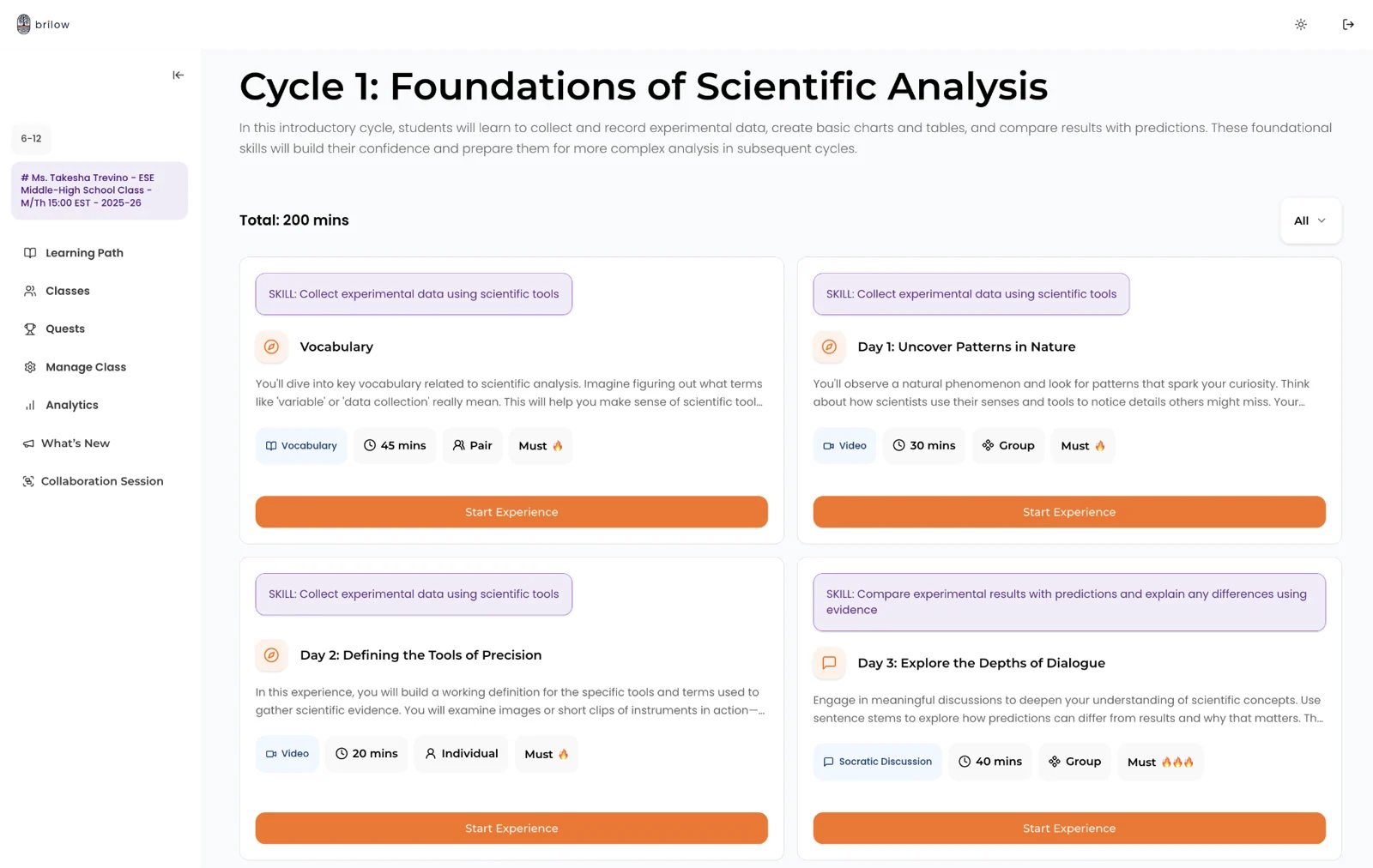 The Brilow learning cycle